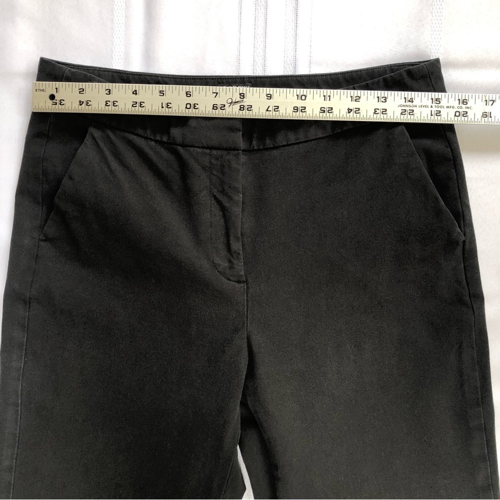 J. Crew Kate Pant - Black Straight Leg Four Season Stretch Size 8 - Picture 5 of 8